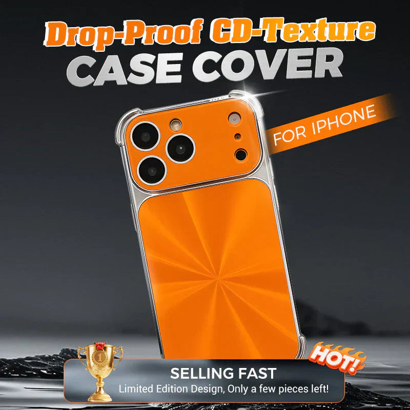 2025 Latest Quad-corner Drop-proof CD-texture Case for iPhone