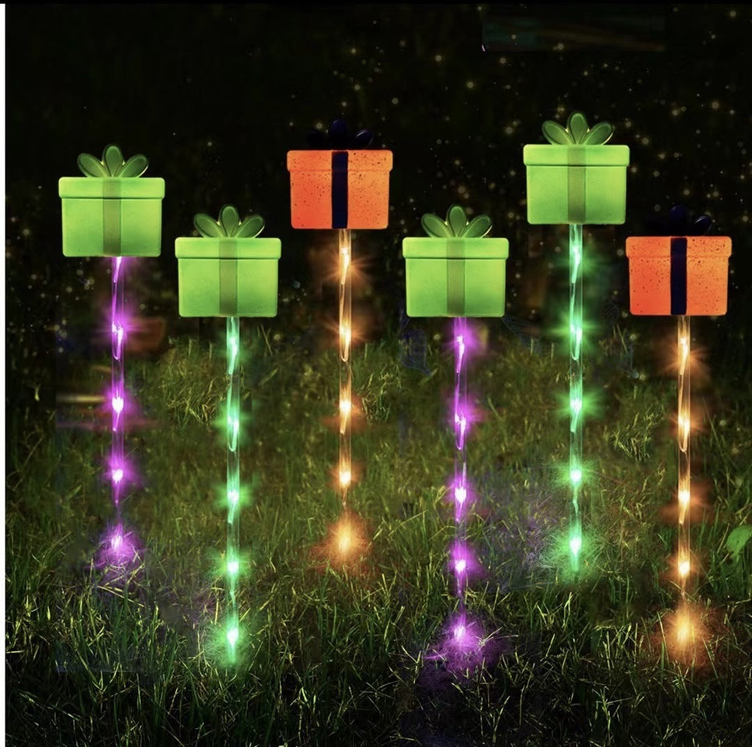 🎅Christmas Sales 50% OFF🔥Warm Glow Festive Garden Stake Lights💡
