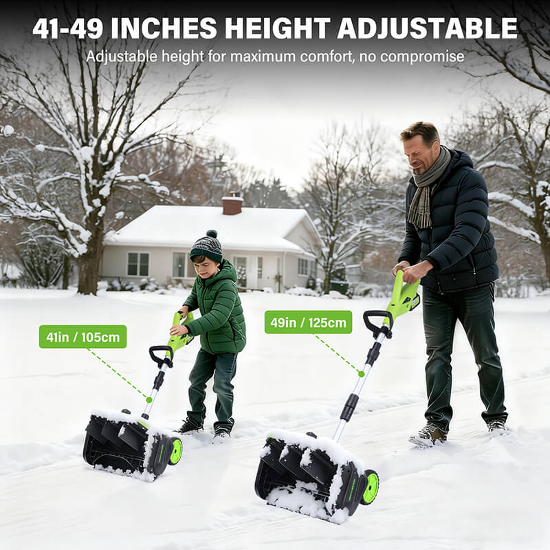 16 inches Electric Snow Shovel Plus with 2 Batteries