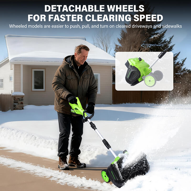 16 inches Electric Snow Shovel Plus with 2 Batteries