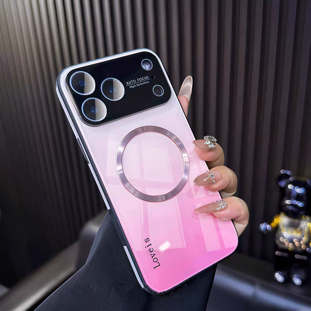 2026 New Aurora Gradient Glass Magnetic iPhone Case