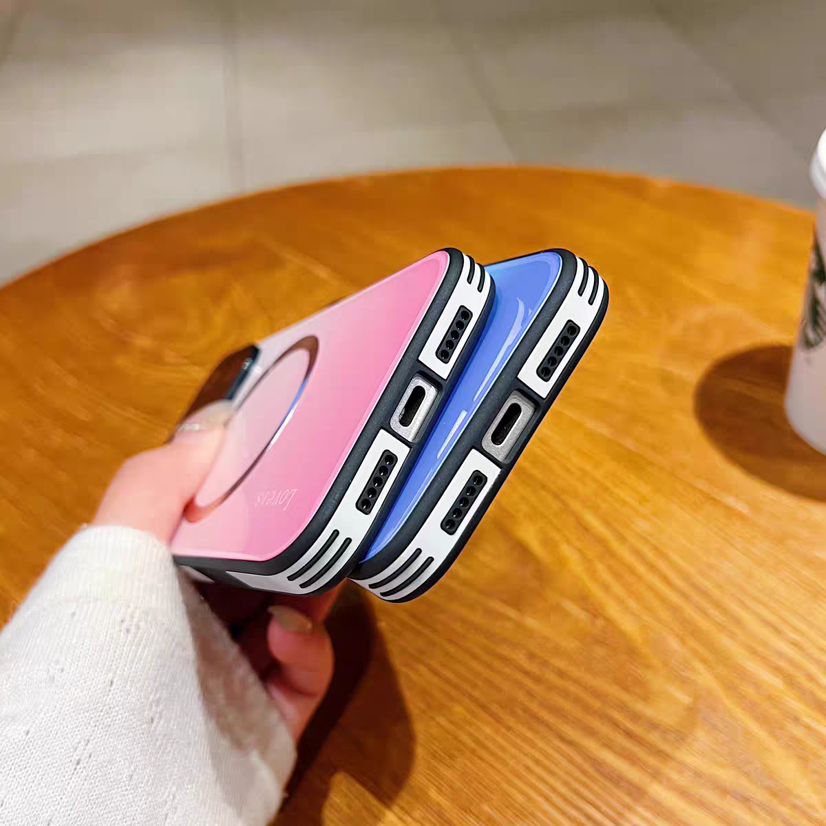 2026 New Aurora Gradient Glass Magnetic iPhone Case