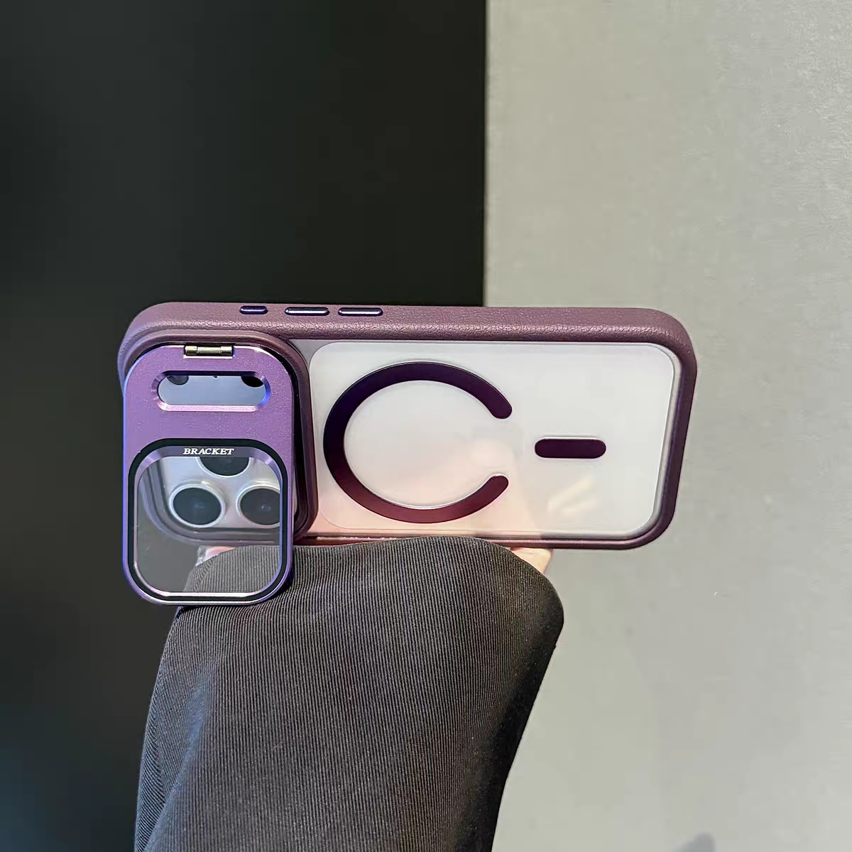 2026 New Lens Holder Transparent Magnetic Full-Coverage Protective Case