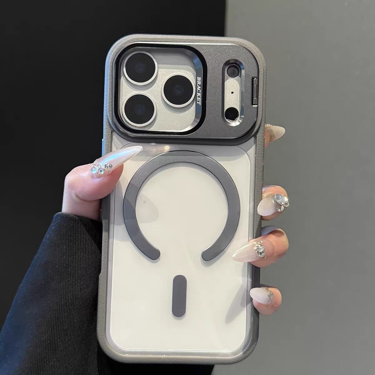 2026 New Lens Holder Transparent Magnetic Full-Coverage Protective Case