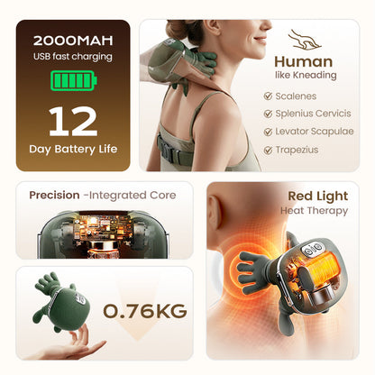 🎅Christmas promotion 60% OFF🎁Cozy Christmas Neck Hug - 3-Speed Smart Massager