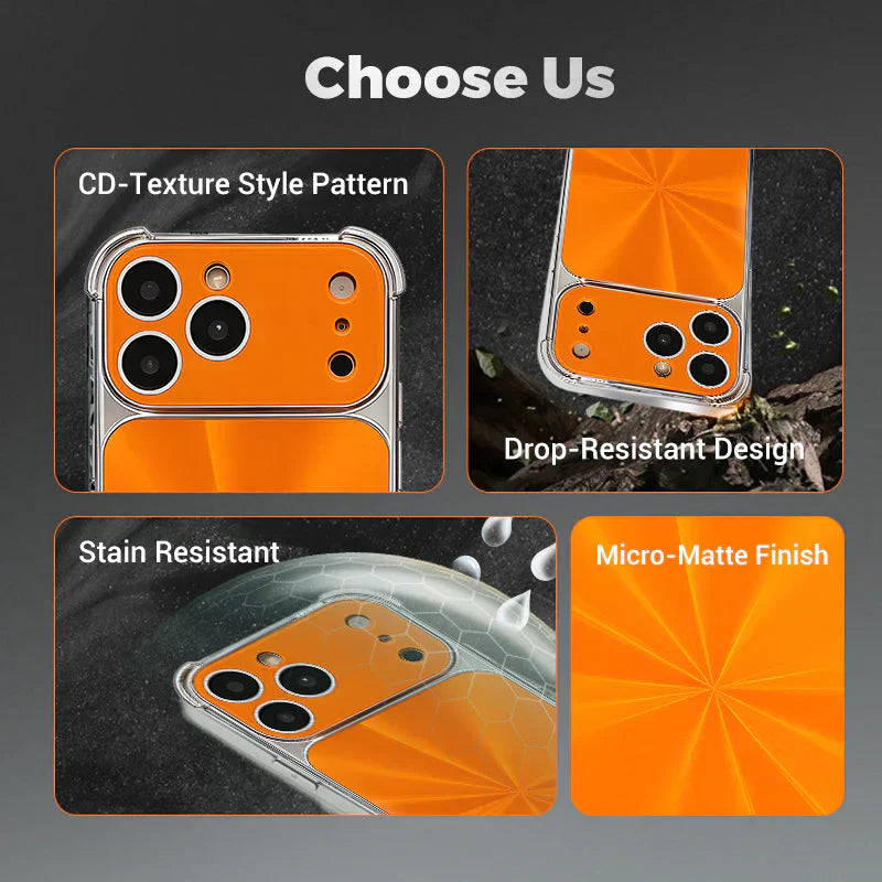 2025 Latest Quad-corner Drop-proof CD-texture Case for iPhone