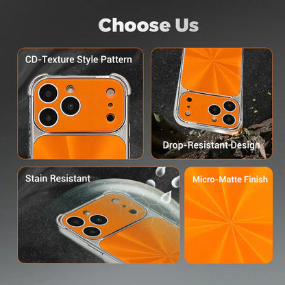 2025 Latest Quad-corner Drop-proof CD-texture Case for iPhone