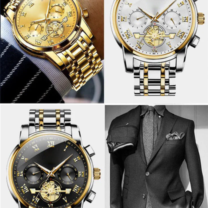 🔥Black-Friday-Mega-Angebot – 60 % Rabatt!🔥Luxury Design Dodecagon Quartz Watch New Multifunctional Men's Wristwatch