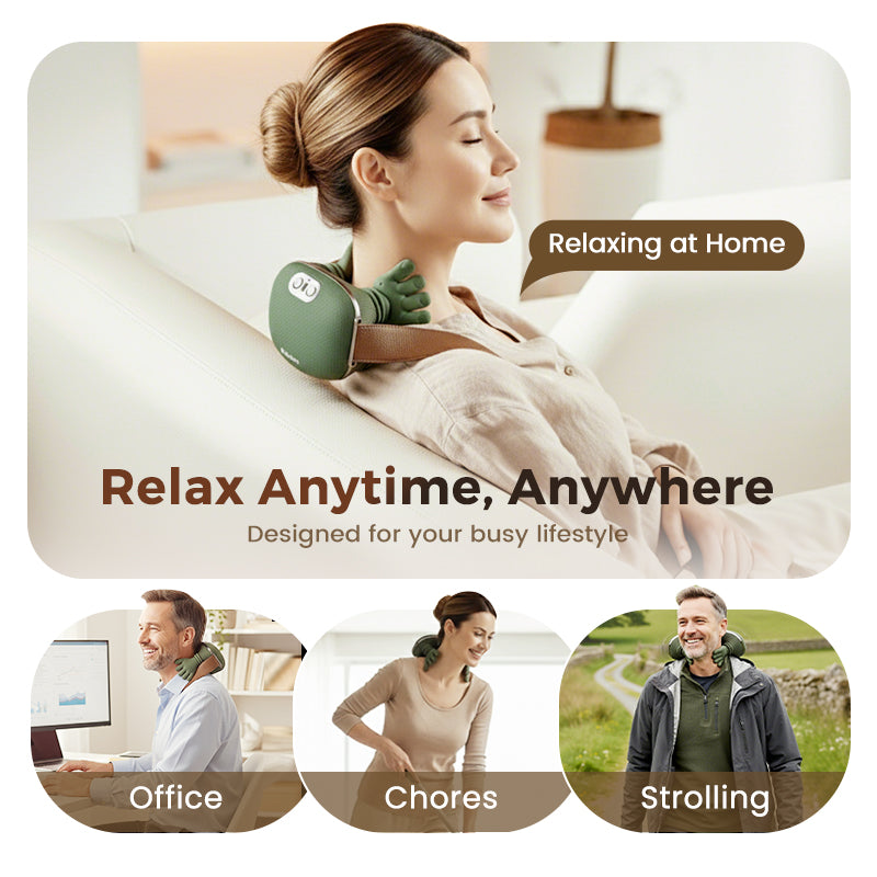 🎅Christmas promotion 60% OFF🎁Cozy Christmas Neck Hug - 3-Speed Smart Massager