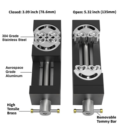 High-Precision Mini Vise Clamp For Universal Clamping of Wood, Plastic, and Metal