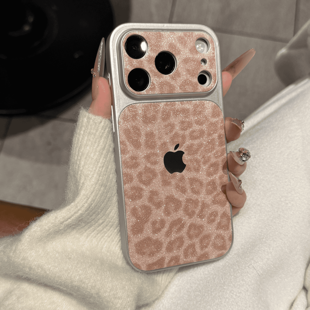 2026 New Premium Glitter Leopard Print Case
