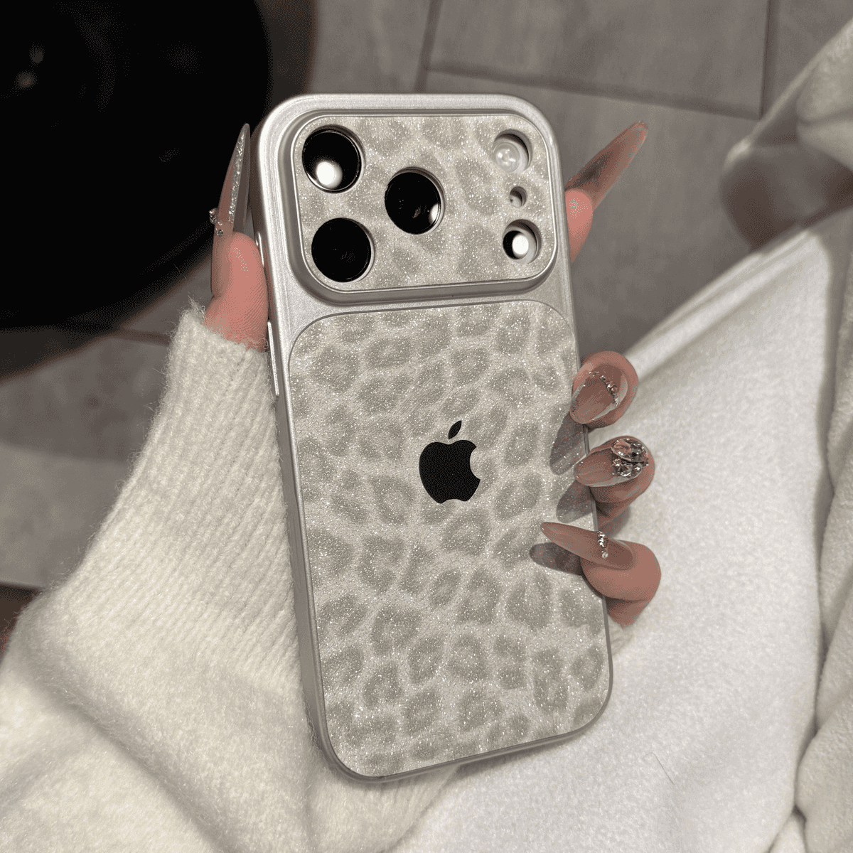 2026 New Premium Glitter Leopard Print Case