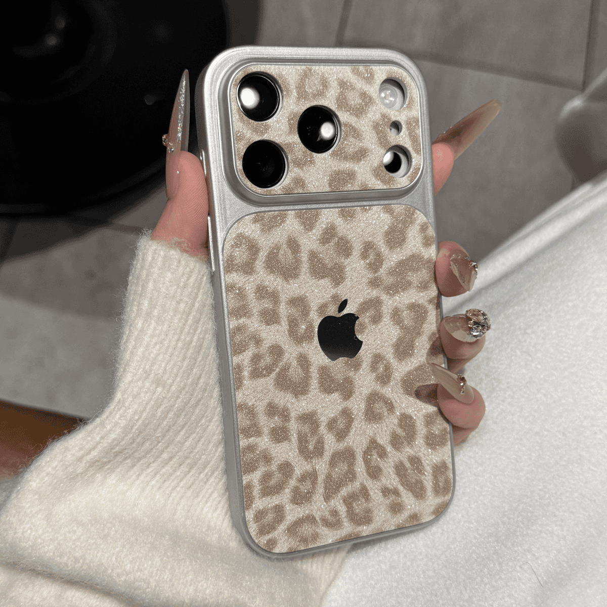 2026 New Premium Glitter Leopard Print Case