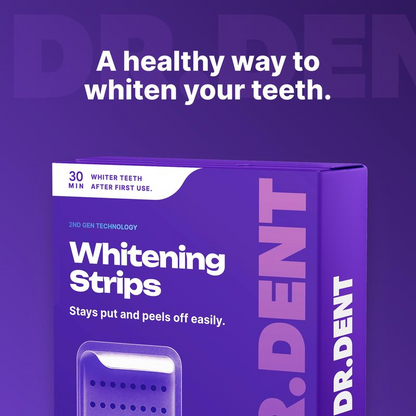 Purple Teeth Whitening Strips - 7/21 Whitening Sessions - Safe for Enamel - Non Sensitive Teeth Whitening