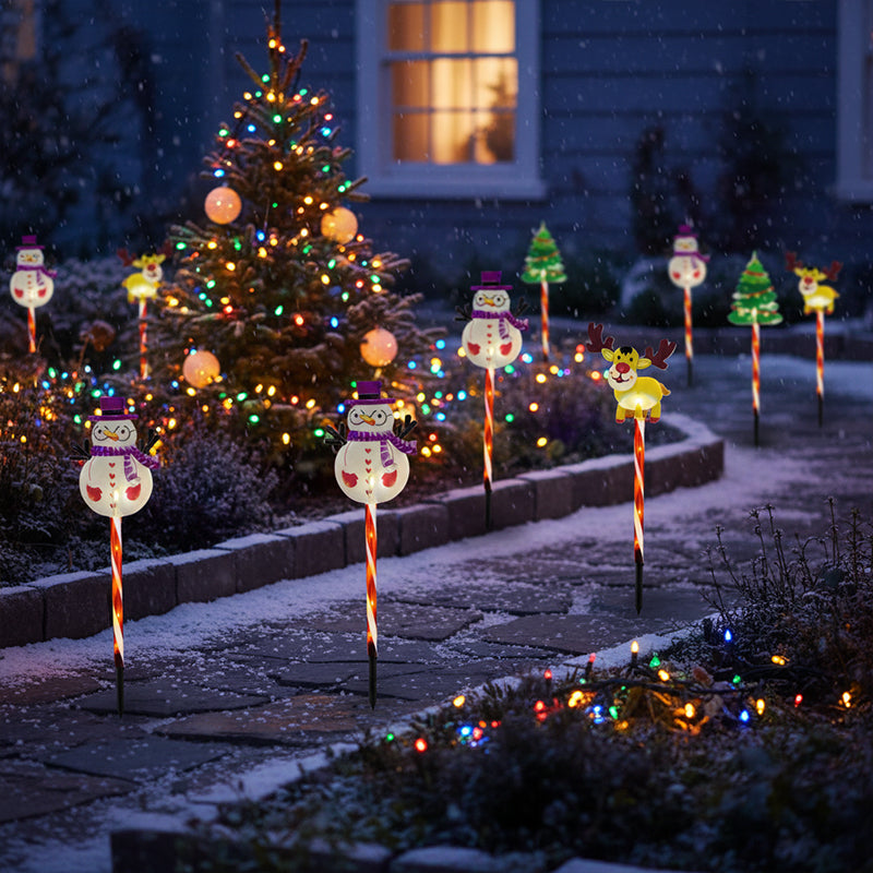 🎅Christmas Sales 50% OFF🔥Warm Glow Festive Garden Stake Lights💡