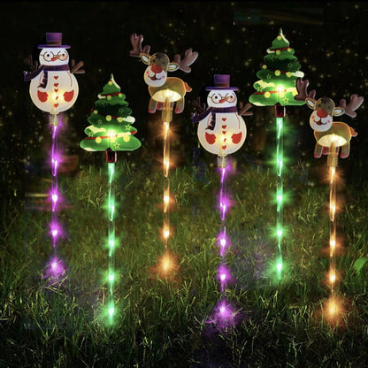 🎅Christmas Sales 50% OFF🔥Warm Glow Festive Garden Stake Lights💡