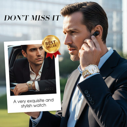 ⏳Year-End Premium Sale: 80% OFF💥Men's Stainless Steel Waterproof Business Watch