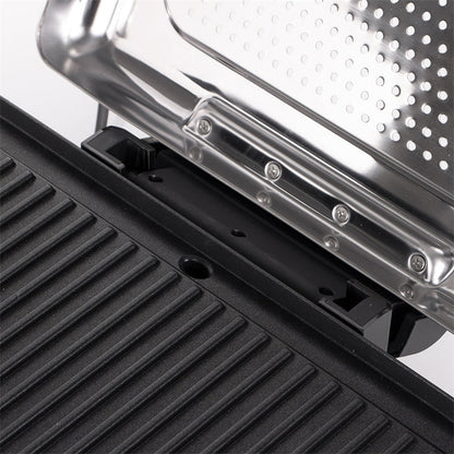 📢📢56 % OFF !!🎅2200W Smokeless Indoor Grill with Non-Stick Plate🥩