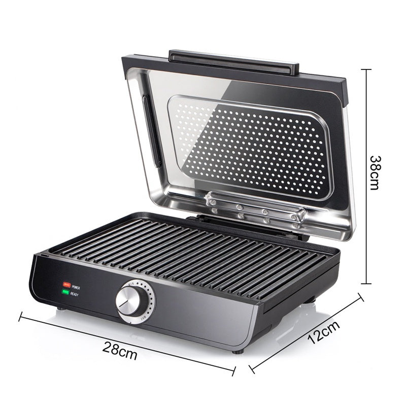 📢📢56 % OFF !!🎅2200W Smokeless Indoor Grill with Non-Stick Plate🥩